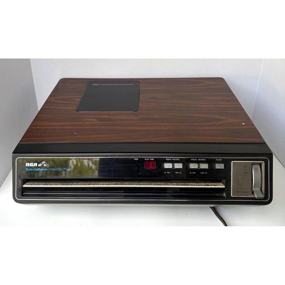 RCA SelectaVision VideoDisc CED Player SFT100W Powers On Tray Opens